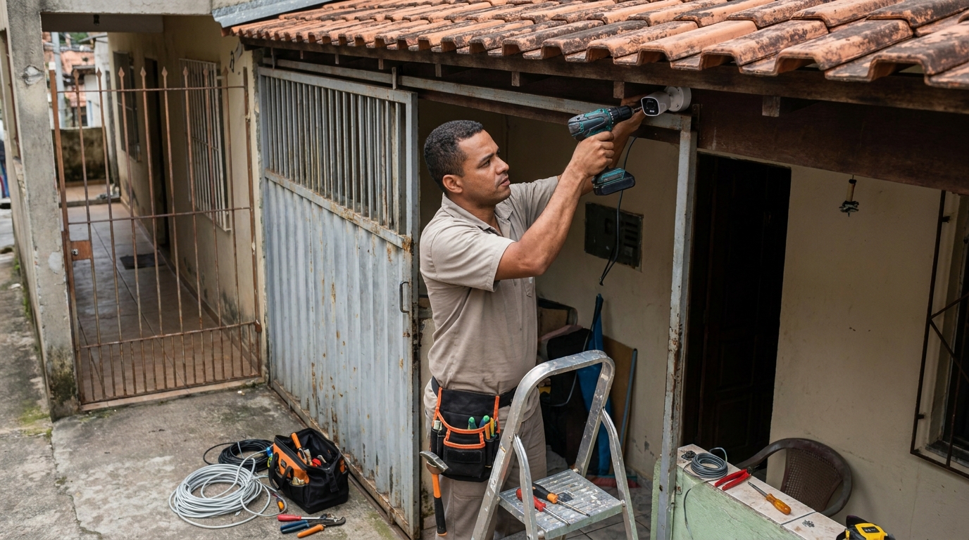 Instalação de Câmera Residencial em Presidente Prudente‑SP