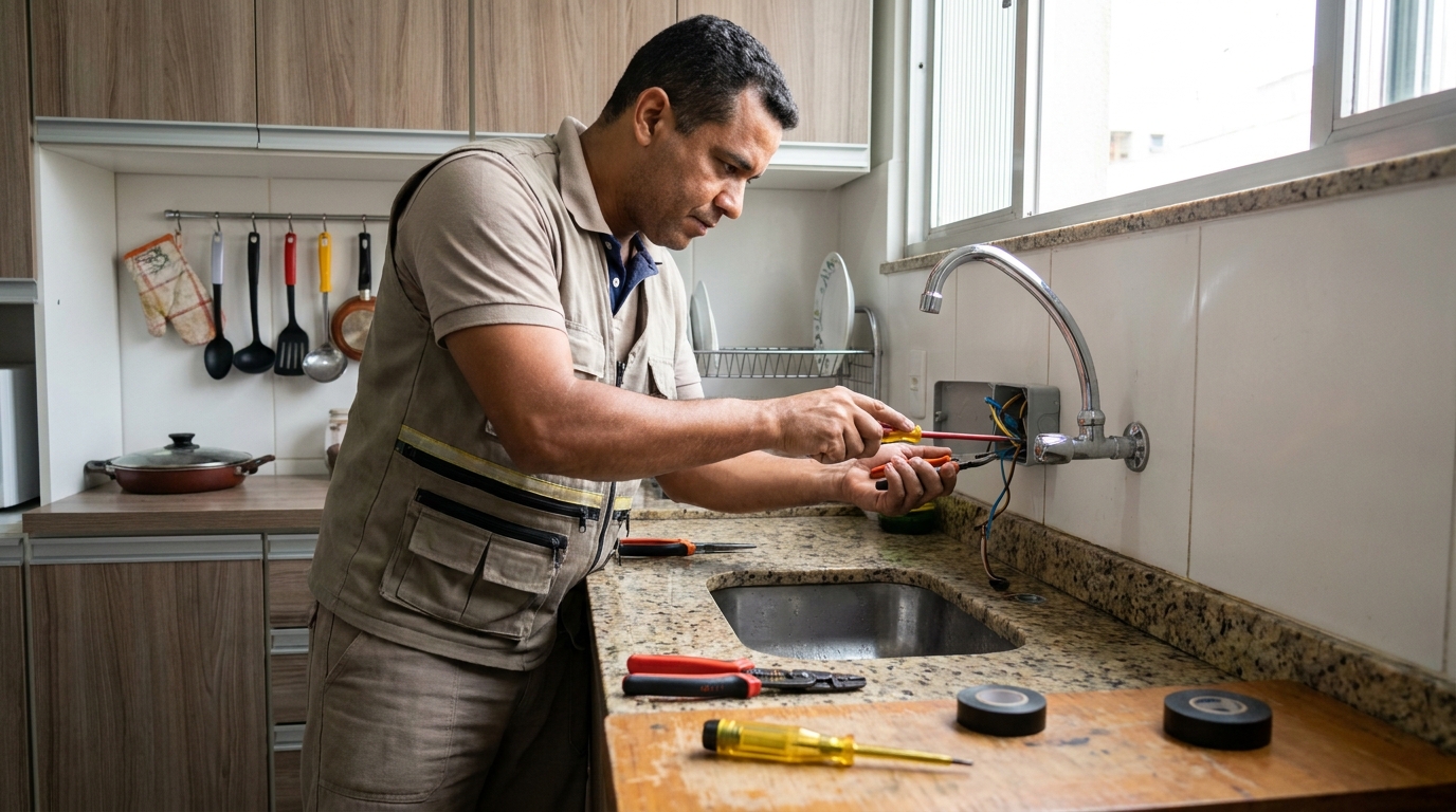 Instalação em Cozinha ou Área Gourmet em Presidente Prudente‑SP